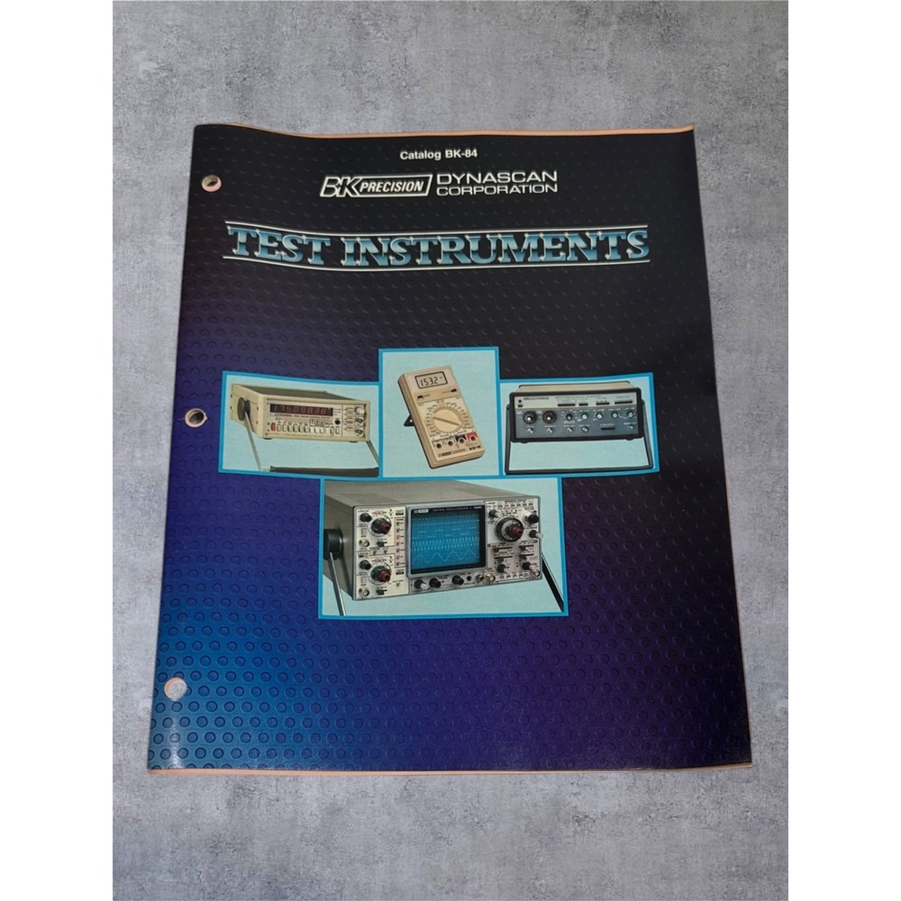 B&K Precision Catalog BK-84 1983 Test Instruments Dynascan Corp Blue